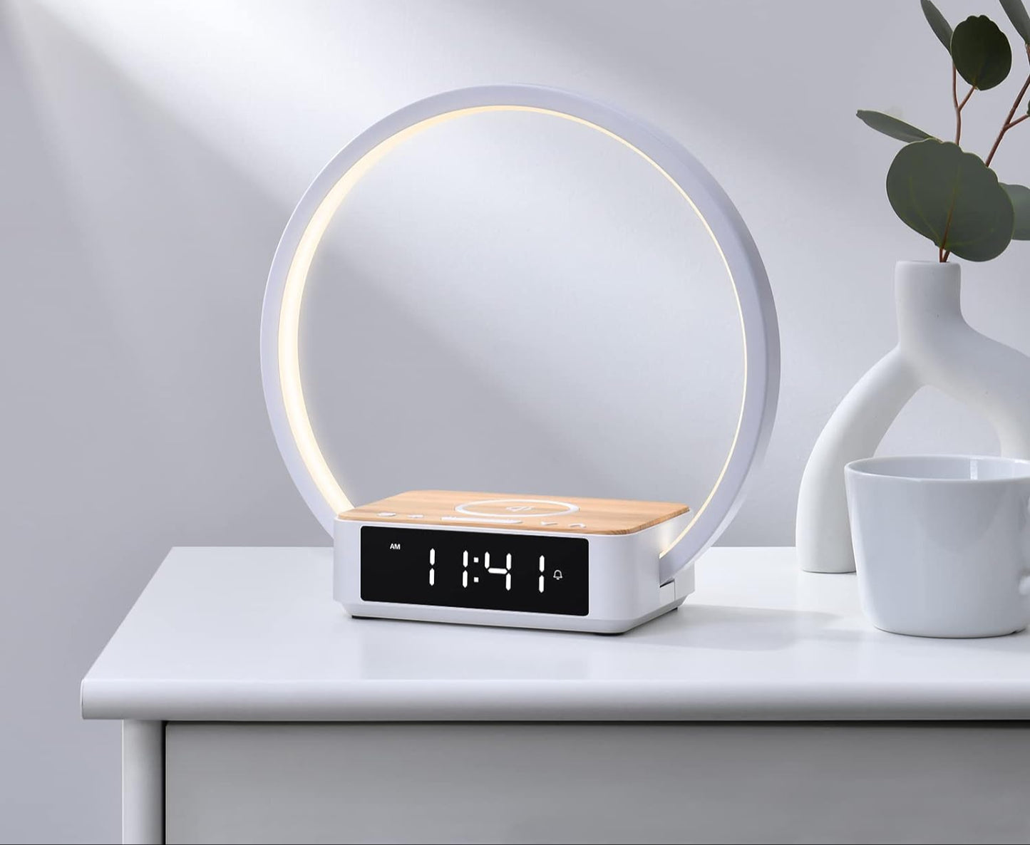 Lámpara táctil 3 en 1 para mesa de noche